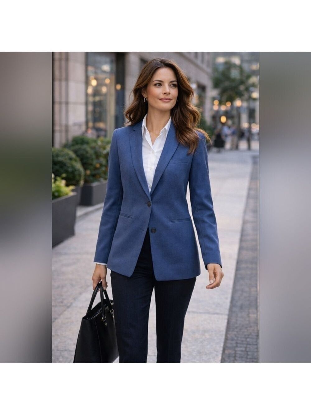 Vintage Pendleton Women’s Blue Wool Blazer | Classic Tailored Business Jacket 10